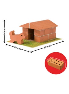 Teifoc Brick Construction Toy Set - Teifoc 1002 - Dog Kennel Includes Puppy Made Of Clay - 6+ Years - 17pcs  - Image 4