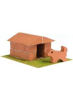 Teifoc Brick Construction Toy Set - Teifoc 1002 - Dog Kennel Includes Puppy Made Of Clay - 6+ Years - 17pcs  - Image 2