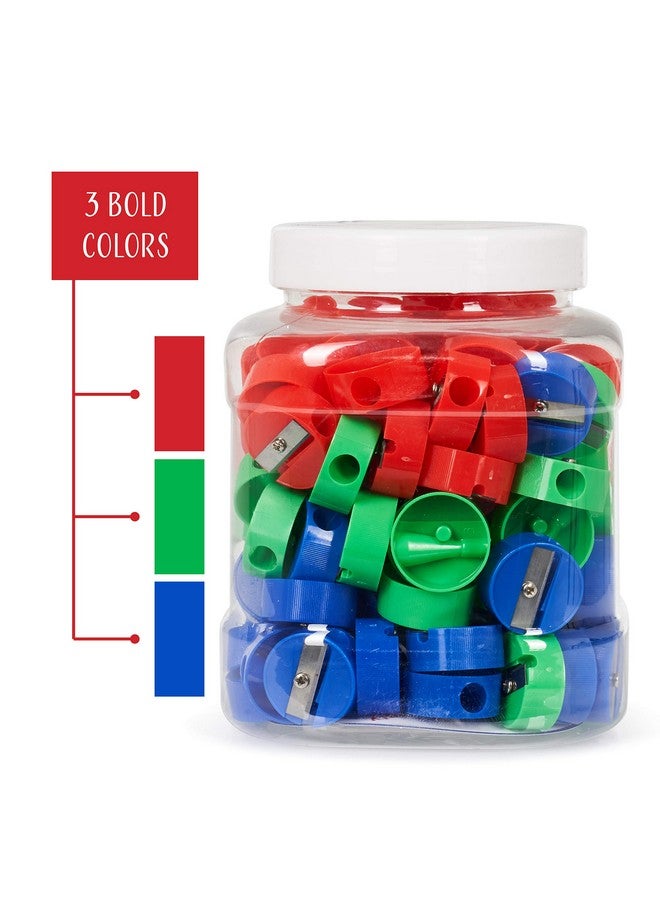 Neliblu Pencil Sharpeners Plastic Pencil Sharpener For Kids With Metal Blades Portable And Colored Manual Pencil Sharpener Back To School Essential Bulk Pack Of 120 - Image 5