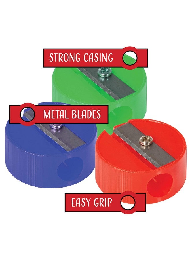 Neliblu Pencil Sharpeners Plastic Pencil Sharpener For Kids With Metal Blades Portable And Colored Manual Pencil Sharpener Back To School Essential Bulk Pack Of 120 - Image 3