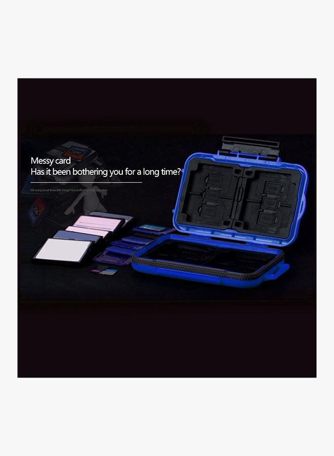 NIBEMINENT 24-Slot Waterproof Memory Card Holder Blue  - Image 4
