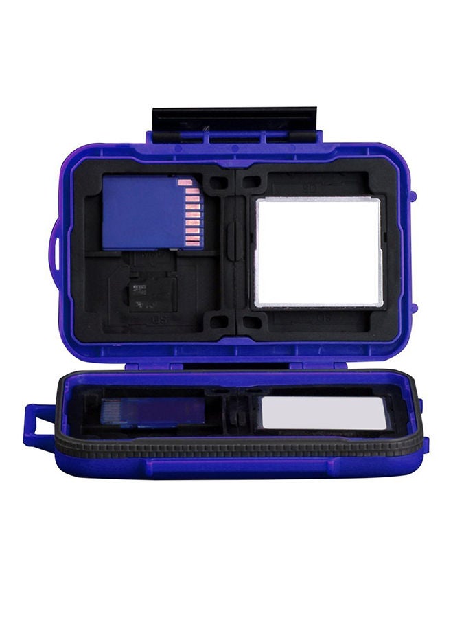 NIBEMINENT 24-Slot Waterproof Memory Card Holder Blue  - Image 2
