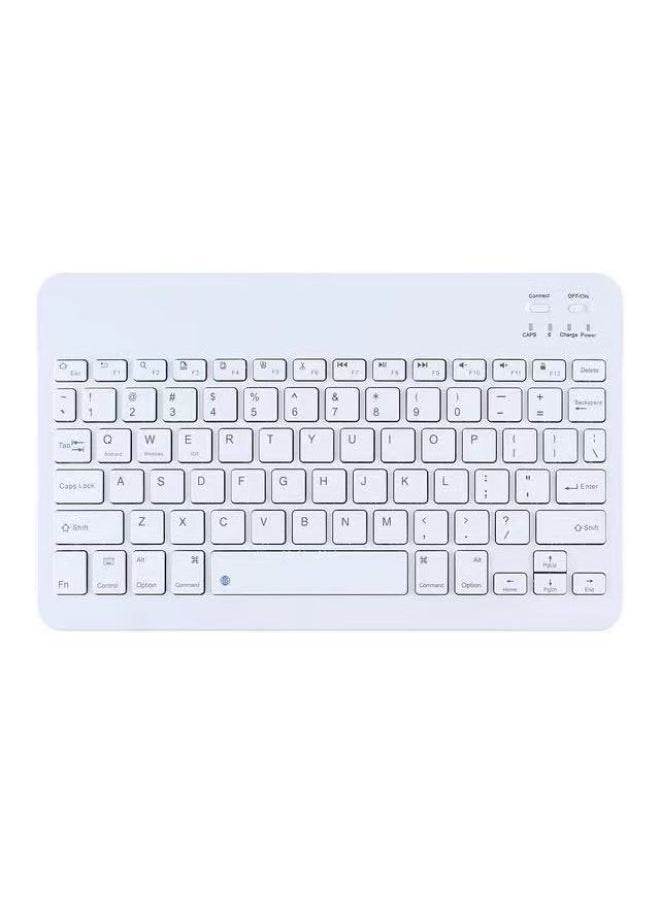 For IPad For Xiaomi Samsung OPPO Vivo Bluetooth Keyboard Mobile Phone Android Universal 10 Inch Wireless Keyboard-Colour:10inch Backlight White