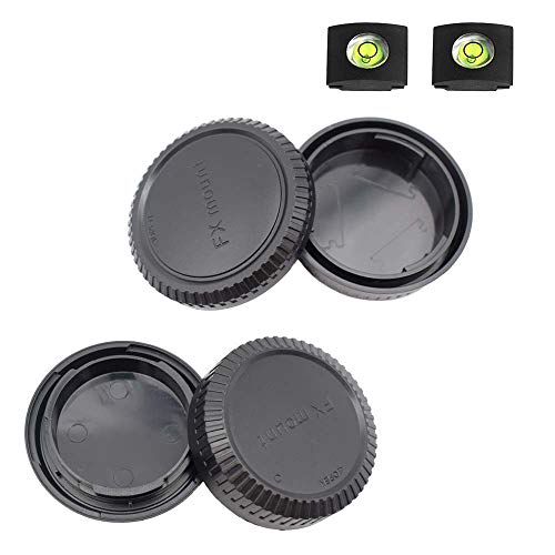 ULBTER Fuji X Body Cap & Rear Lens Cap Cover for Fujifilm X-T5 X-T4 X-T3 X-S20 X-S10 X-T50 X-T30 III II XT30 X-T20 X-T10 X-M5 X-E5 X-E4 X-H2 X-H2S X-T200 XT100 More Fujinon X Mount Camera - Image 1