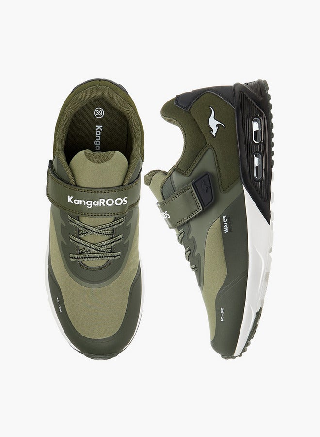 kangaROOS Women's Logo Print Sports Shoes with Hook and Loop Closure - Image 1