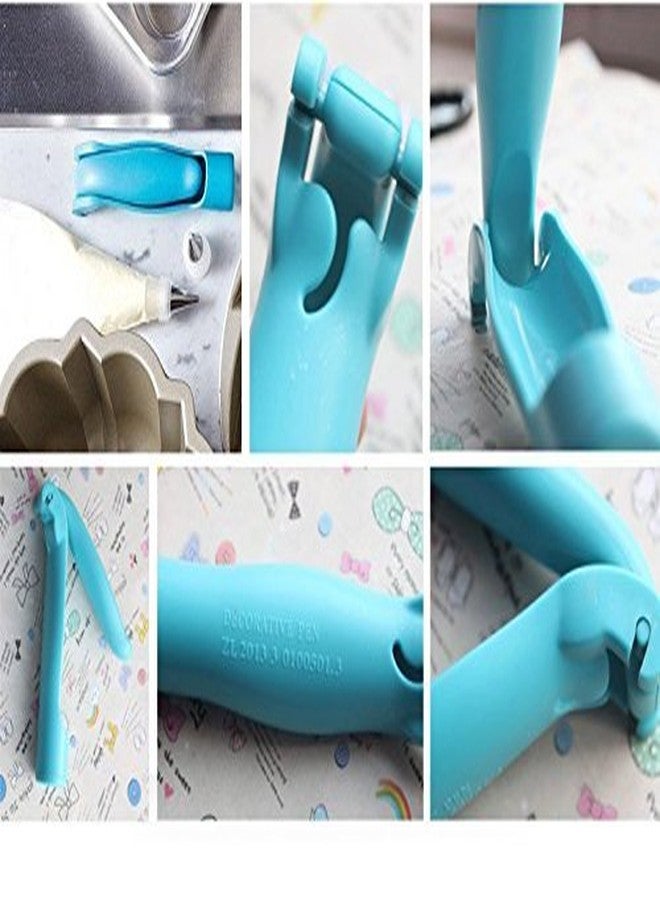 Orrda Plastic E-z Decorating Icing Pen Cookie Cake Pastry Decorating Set Frosting Icing Piping Bag Tips with Nozzles | Cake Decorating Tool - Image 5