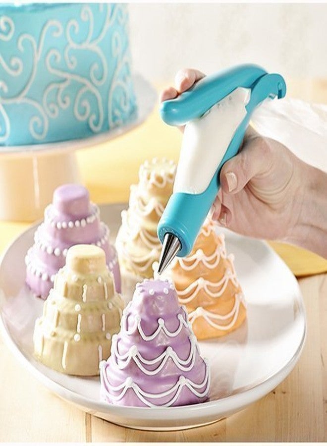 Orrda Plastic E-z Decorating Icing Pen Cookie Cake Pastry Decorating Set Frosting Icing Piping Bag Tips with Nozzles | Cake Decorating Tool - Image 1