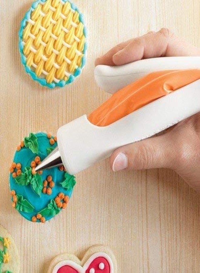 Orrda Plastic E-z Decorating Icing Pen Cookie Cake Pastry Decorating Set Frosting Icing Piping Bag Tips with Nozzles | Cake Decorating Tool - Image 4