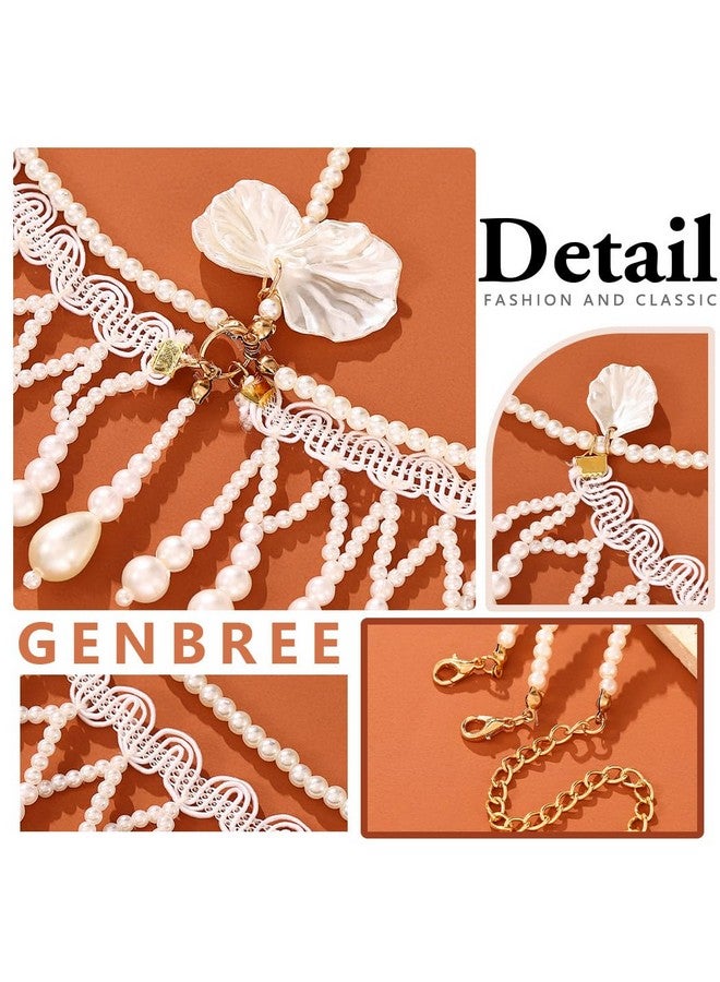 GENBREE 1920S Pearl Head Chain Layered Tassel Headpiece Seashell Forehead Headbands Festival Costume Party Hair Accessories For Women  - Image 4