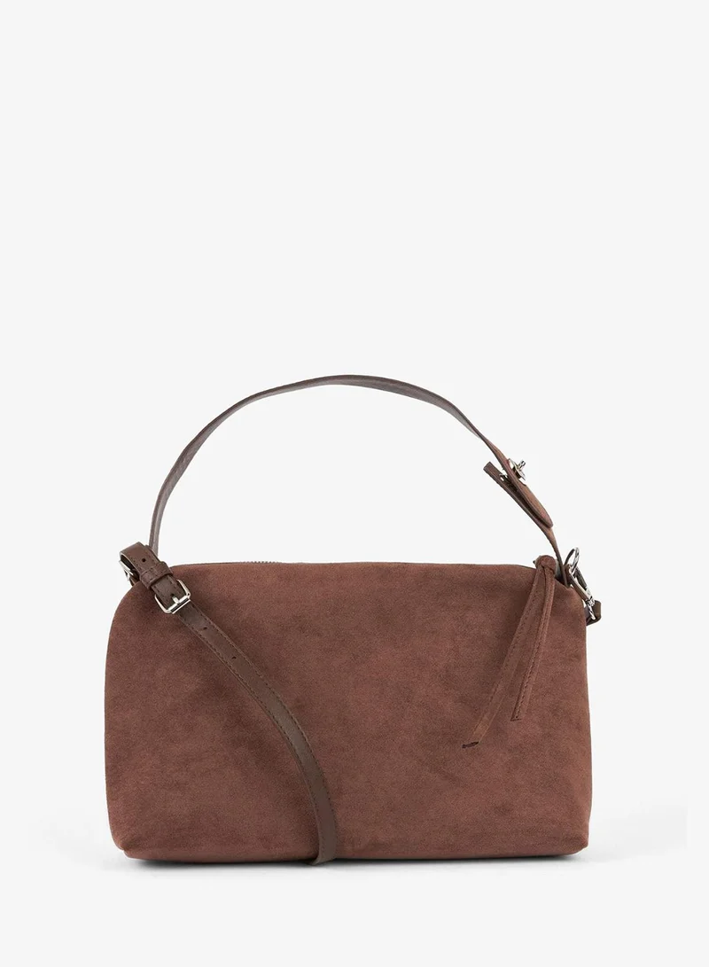 DeFacto Suede Crossbody Bag