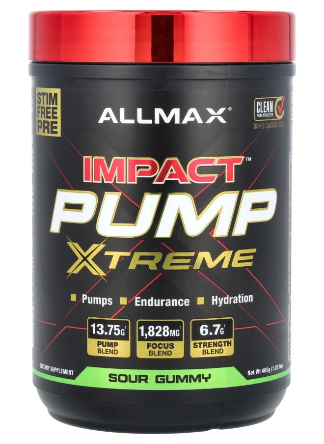 Allmax IMPACT™ PUMP XTREME Sour Gummy 1.02 lbs (465 g) 