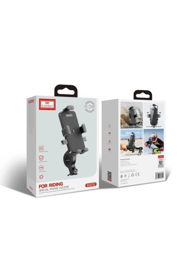 Earldom ET-EH210 Bicycle and Motorcycle Rotating Phone Mount Holder - Image 3