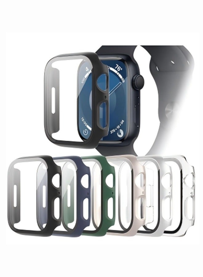 6 Pack Case Compatible with Apple Watch Series 10 46mm with Tempered Glass Screen Protector  - Image 1