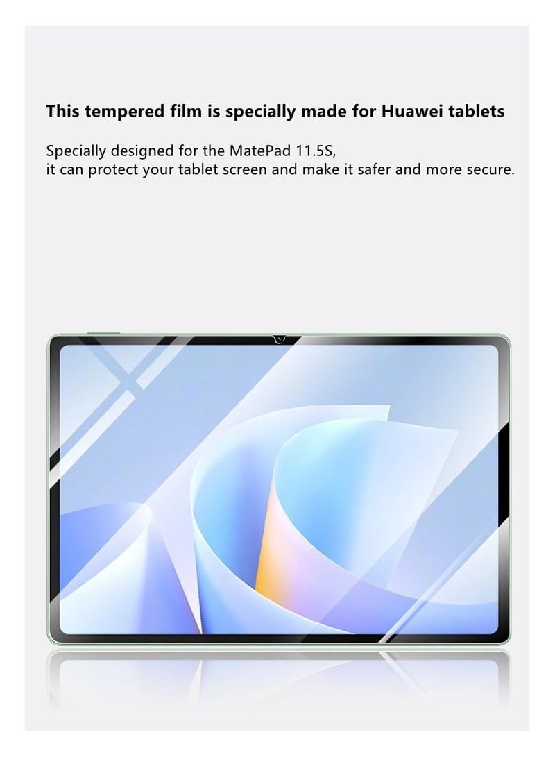 general 【2-pack】 Screen protector compatible with Huawei MatePad 11.5 S 11.5-inch 2025 tablet computer tempered glass, scratch-resistant, bubble-free, 9H hardness - Image 4