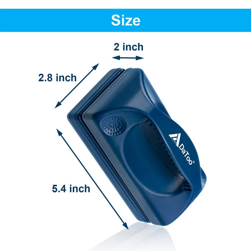 DaToo Aquarium Mini Magnetic Scrubber Scraper Small Fish Tank Cleaner Nano Glass Aquarium Cleaning Tools with Super Strong Magnet (Max) - Image 2