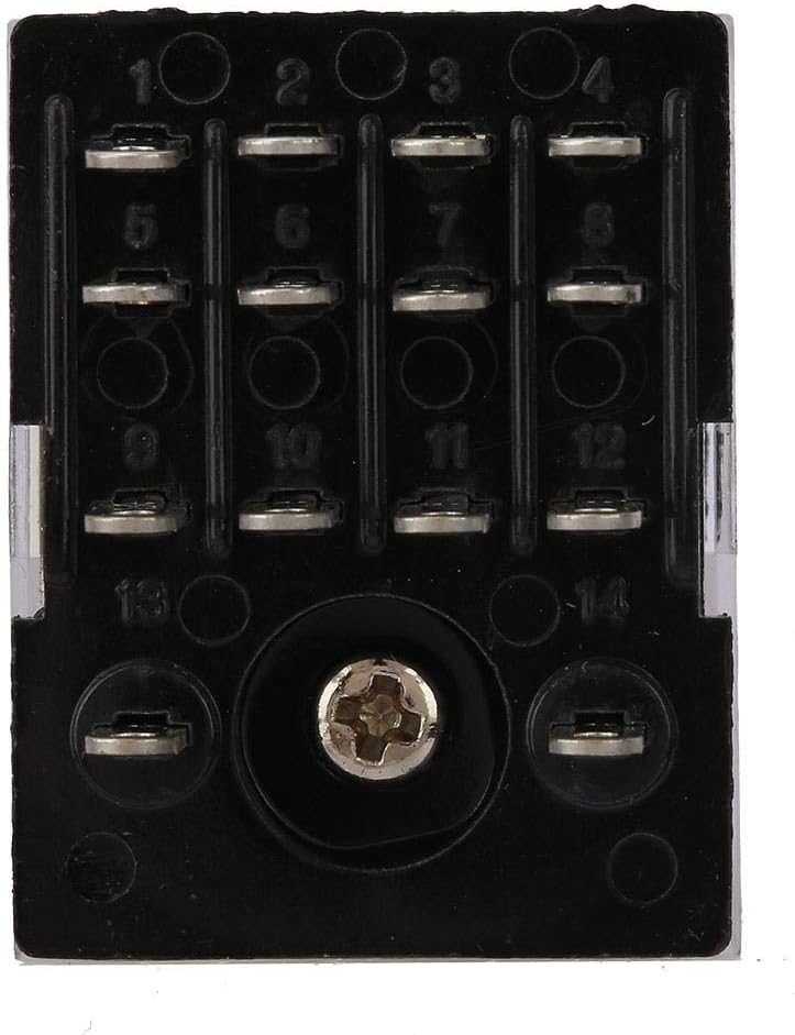 klarako Intermediate Relay, BEMM4C 14 Pin 5A Mini Power Intermediate Relay Electromagnetic Relay with Red Indicator Light (220VAC) - Image 4