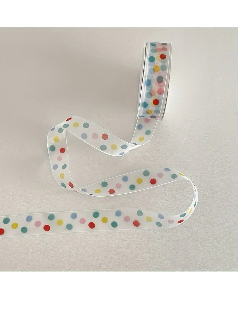 Generic 1 pc 1m Fashion Polka Dot Ribbon - Colorful gift wrapping and decorative ribbon for festivals, birthdays, weddings etc  - Image 5