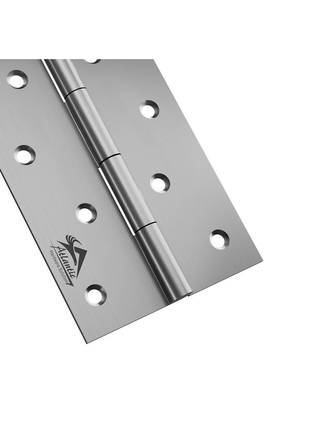 Atlantic Atlantic Door Butt Hinges 5 Inch x 12 Gauge/2.5 MM Thickness, Premium Stainless Steel Welded Head, Matt Finish, Pack of 12 Pcs  - Image 3