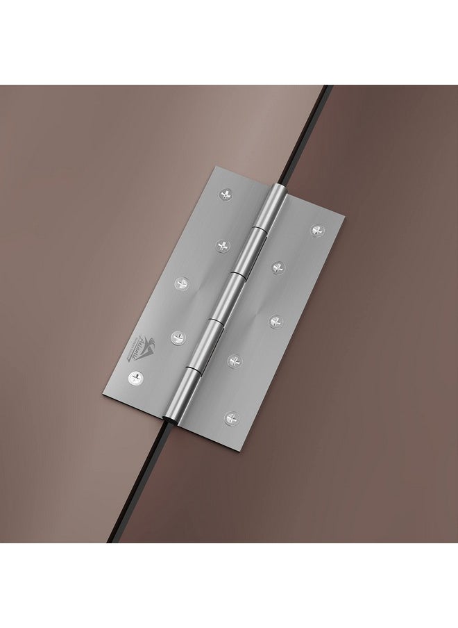 Atlantic Atlantic Door Butt Hinges 5 Inch x 12 Gauge/2.5 MM Thickness, Premium Stainless Steel Welded Head, Matt Finish, Pack of 12 Pcs  - Image 5