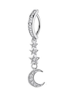 Chillspace 5 Pcs 14G Stainless Steel Belly Button Ring for Women 316L Surgical Steel Butterfly Snake Evil Eye Heart CZ Opal Dangle Belly Button Rings Simple Reverse Navel Rings Body Belly Piercing Jewelry  - Image 4