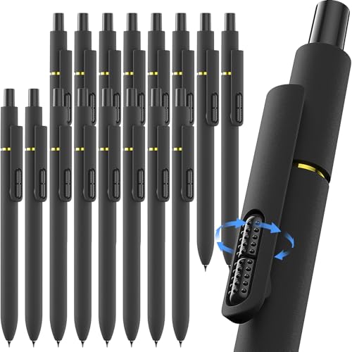 Hiacry 16 Pcs Gel Pens - 0.7mm Fine Point Smooth Writing Fidget Pens, Quick-Dry Long Lasting Black Ink, Office & School Supplies Men Women Student (16 Count, Black Ink) - Image 1