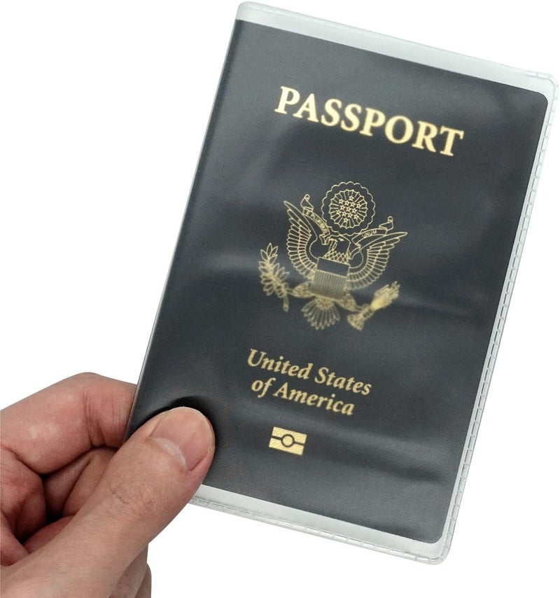 Millennial Essentials Frosted Passport Cover Plastic Passport Protector Vinyl ID Card Protector Case Holder Travel Pack of 6 - Image 4