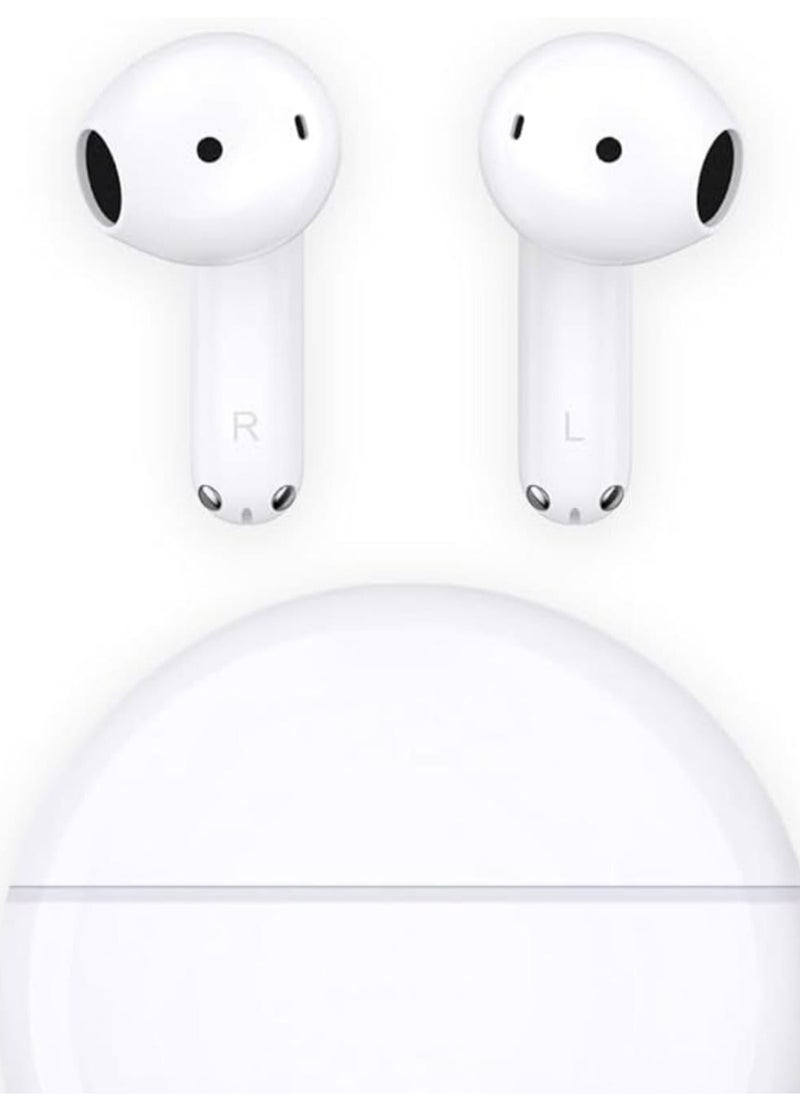 Honor Choice HONOR CHOICE Wireless Earbuds, X7e Bluetooth 5.3 in Ear Headphones, Active Noise Cancellation Ear Buds, 40H Long Battery Life, Dual-Magnet Driver Unit, IP54 Dual-mic AI ENC for Android iOS White  - Image 1