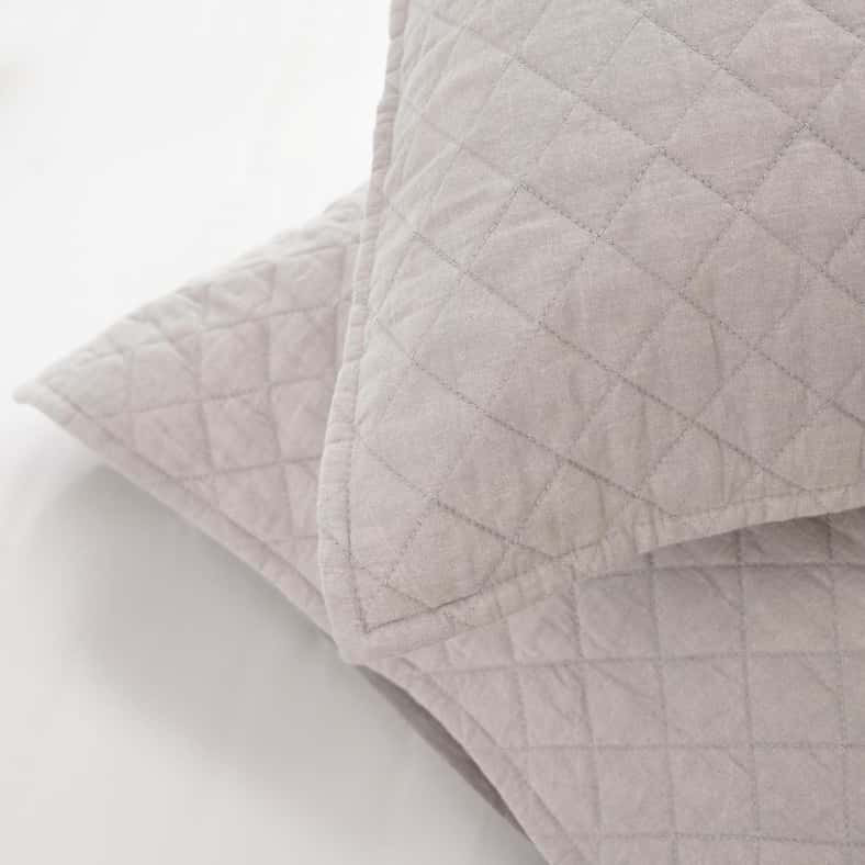 Pan Home طقم أغطية سرير من 3 قطع من Vintage Diamond مقاس 220×240 سم - رمادي فاتح - Image 5