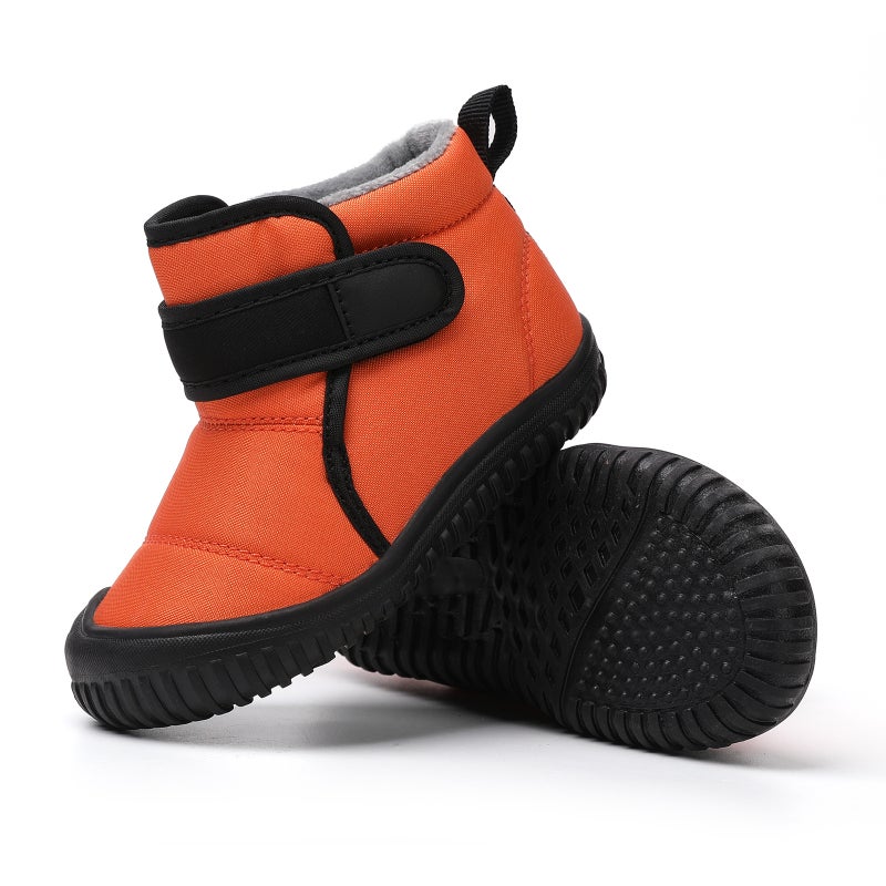 Winter Baby Outdoor Toddler Cotton Shoes Non-Slip Warm Children'S Cotton Boots Boys And Girls Windproof Cold-Proof Baby Shoes Fleece-Lined - Image 1