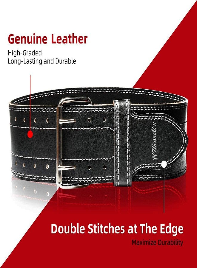 Wearslim® Professional Genuine Leather Weight Lifting Belt 10mm Thickness | 4 Inches Wide | M[26-32 Inch] - Image 2