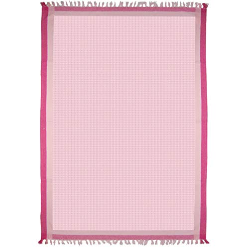 Athom Trendz Athom Living Light Weight Cotton Premium Waffle Border Bath Towel 75x150 cm Pack of 6 Multi20 - Image 3