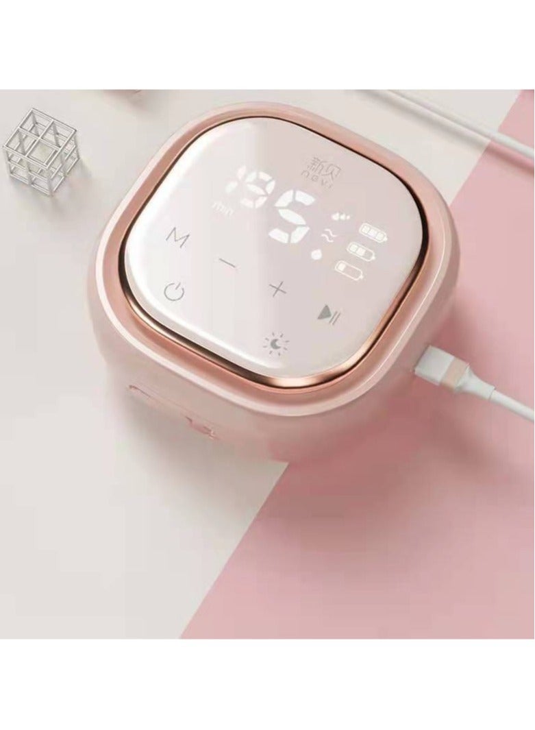 ارواق مضخة كهربائية محمولة من السيليكون لتدليك آلة الحلب باللون الوردي - Image 2