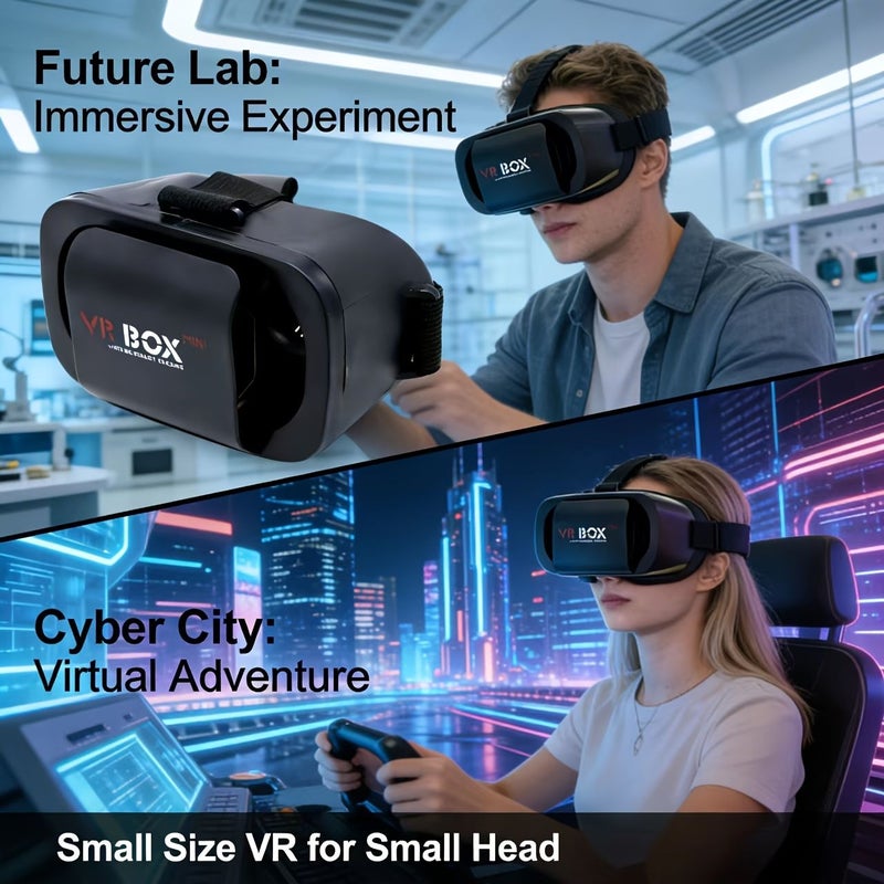 صندوق النظارة ثلاثية الأبعاد Mini VR مع ملاءمة مريحة، نظارة VR محمولة لتجربة تعليمية للواقع الافتراضي - Image 1