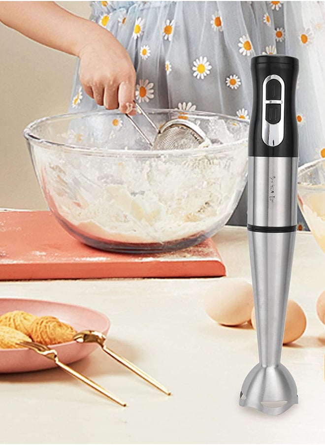 SKY-TOUCH SKY-TOUCH 700W Handheld Immersion Blender, 2-Speed Electric Stick Blender with Double Stainless Steel Blades, Chopper, Whisk, Beaker for Juices, Baby Food, Soups, and Sauces  - Image 5