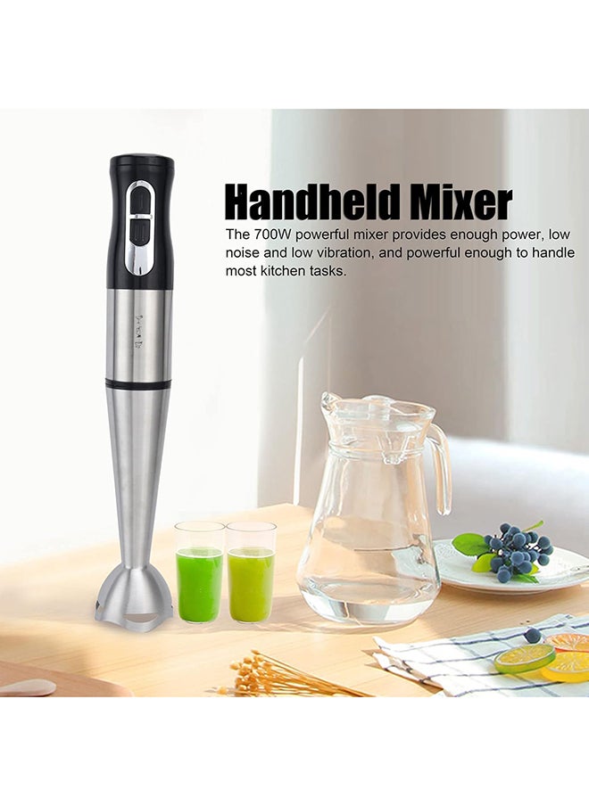 SKY-TOUCH SKY-TOUCH 700W Handheld Immersion Blender, 2-Speed Electric Stick Blender with Double Stainless Steel Blades, Chopper, Whisk, Beaker for Juices, Baby Food, Soups, and Sauces  - Image 3