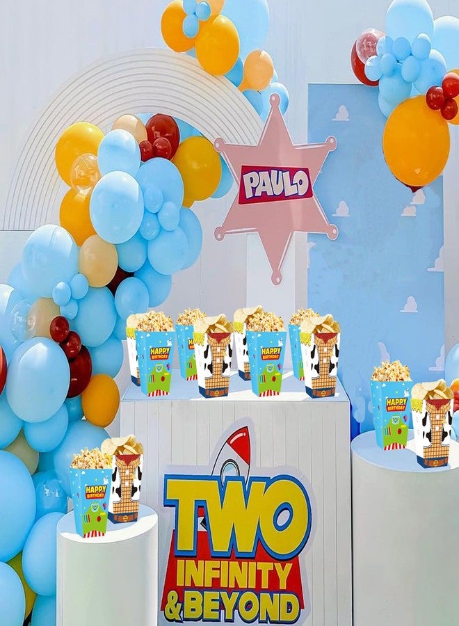 WEGYMER Cartoon Story Popcorn Boxes 20pcs Two Infinity and Beyond Birthday Gift Goodie Bags For Toy Theme Birthday Party Supplies - Image 3