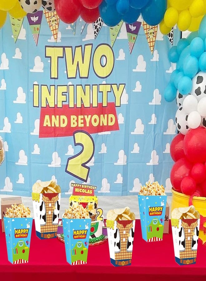 WEGYMER Cartoon Story Popcorn Boxes 20pcs Two Infinity and Beyond Birthday Gift Goodie Bags For Toy Theme Birthday Party Supplies - Image 4