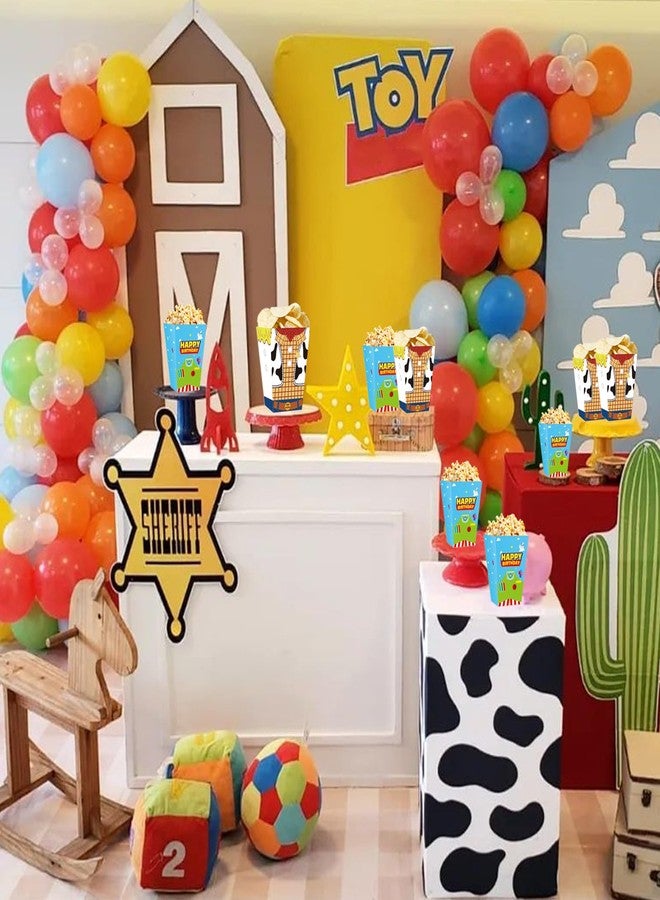 WEGYMER Cartoon Story Popcorn Boxes 20pcs Two Infinity and Beyond Birthday Gift Goodie Bags For Toy Theme Birthday Party Supplies - Image 2