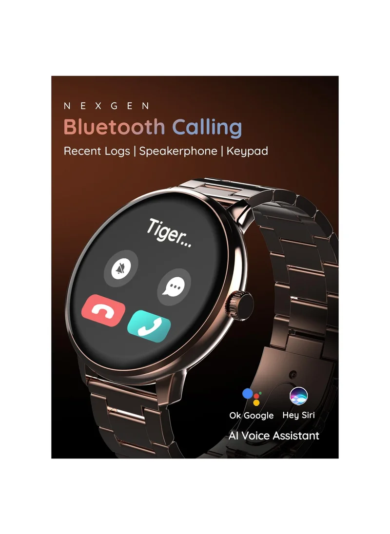 بيبل Core 1.53" Smartwatch for Men and Women, HD Infinite Display, Bluetooth Calling, HR & SpO2 Monitoring, Zen Mode, Ambient Sound Detection, In-Built Games, Alarm & Notification