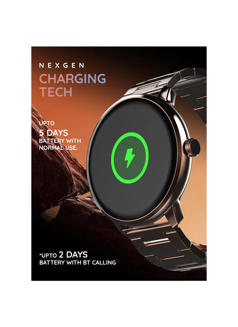 بيبل Core 1.53" Smartwatch for Men and Women, HD Infinite Display, Bluetooth Calling, HR & SpO2 Monitoring, Zen Mode, Ambient Sound Detection, In-Built Games, Alarm & Notification