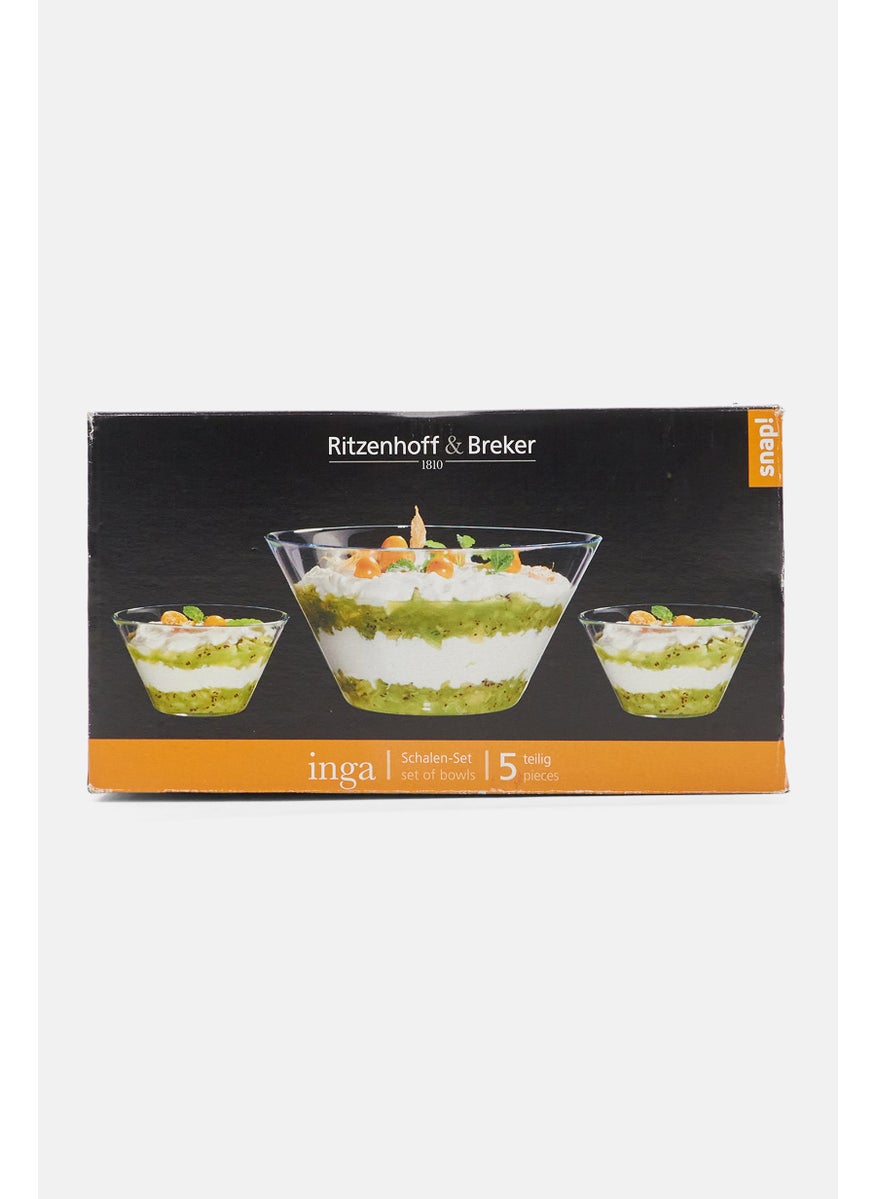 Ritzenhoff & Breker - Bowl Set 5 Pieces Crystal Clearing, Transparent - Image 1