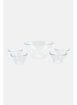 Bowl Set 5 Pieces Crystal Clearing, Transparent