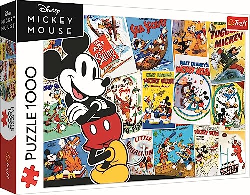 Trefl Puzzle 1000 100 Years DisneyMickey Retro - Image 1