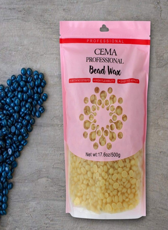 CEMA Professional Hard Wax Beads for Hair Remova | Strip-Free Microwave Wax for Face, Body, Bikini & Sensitive Skin | Easy to Apply, High Flexibility, Painless Waxing (500 Grams, White Chocolate Wax) - Image 2