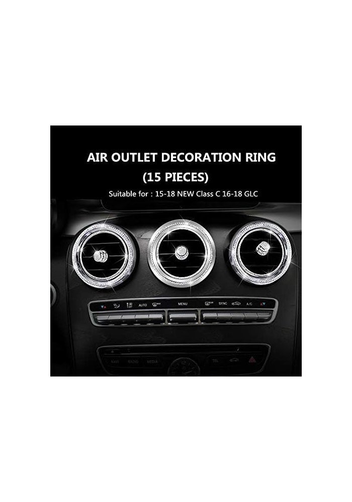 Yurefax Air Conditioning Outlet Decorative Ring for Mercedes-Benz - Image 4