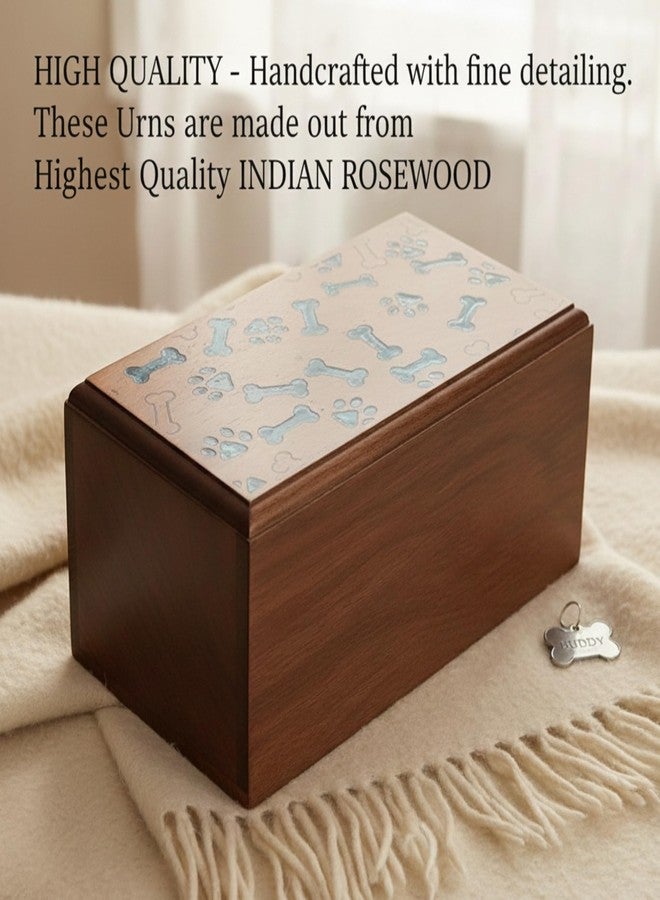 AYZCORP Wooden Urn - Pet Urns for Dogs Ashes, Decorative Wooden Pet Urns for Ashes - Rosewood Cremation Urns for Dogs, Pet Urns for Cats, Wooden Cremation Box (7''Lx 4''Wx3''H) Medium - Image 5