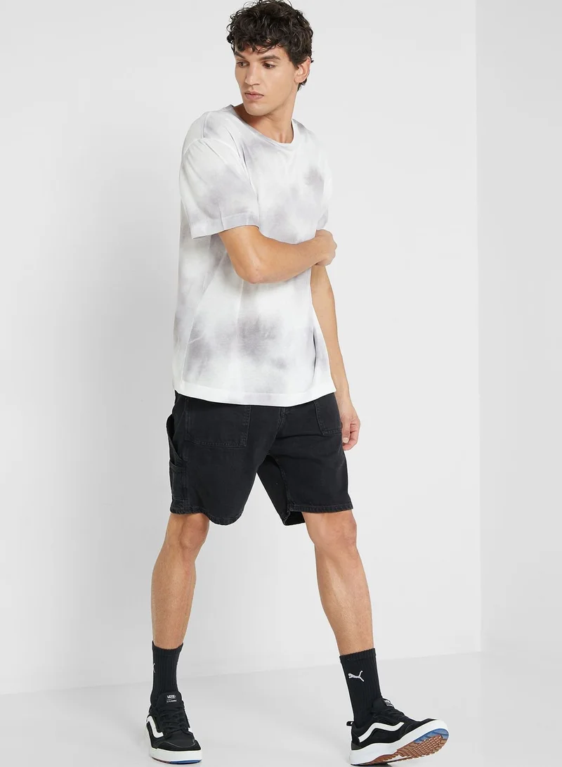 TOPMAN Printed Crew Neck T-Shirt