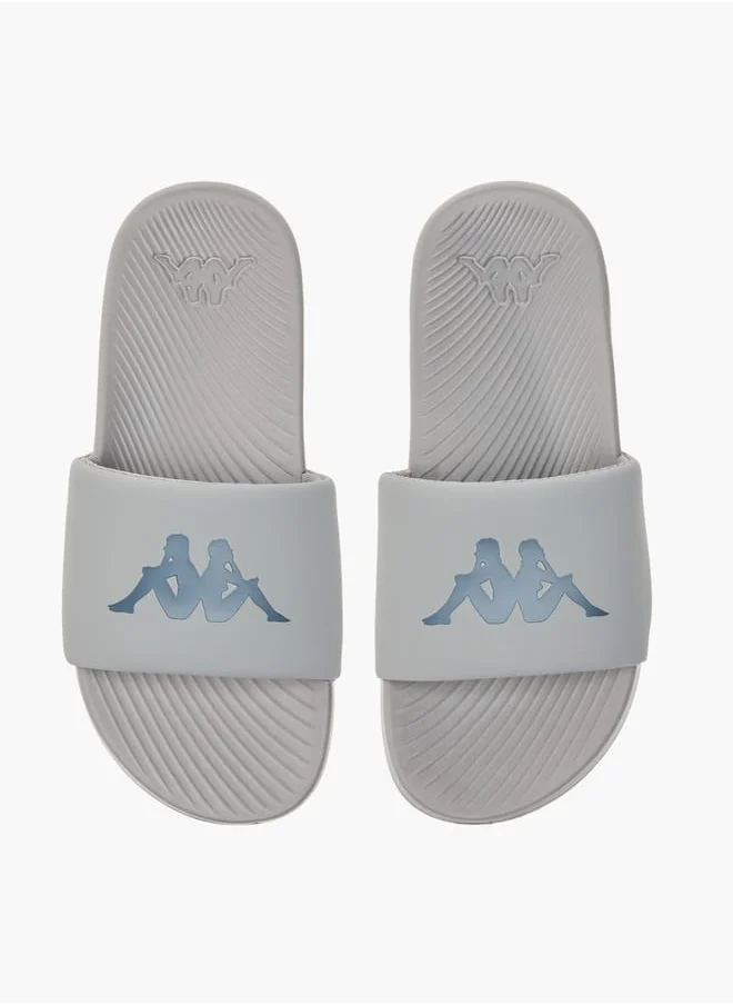 كابا Boys' Logo Print Slip-On Slides