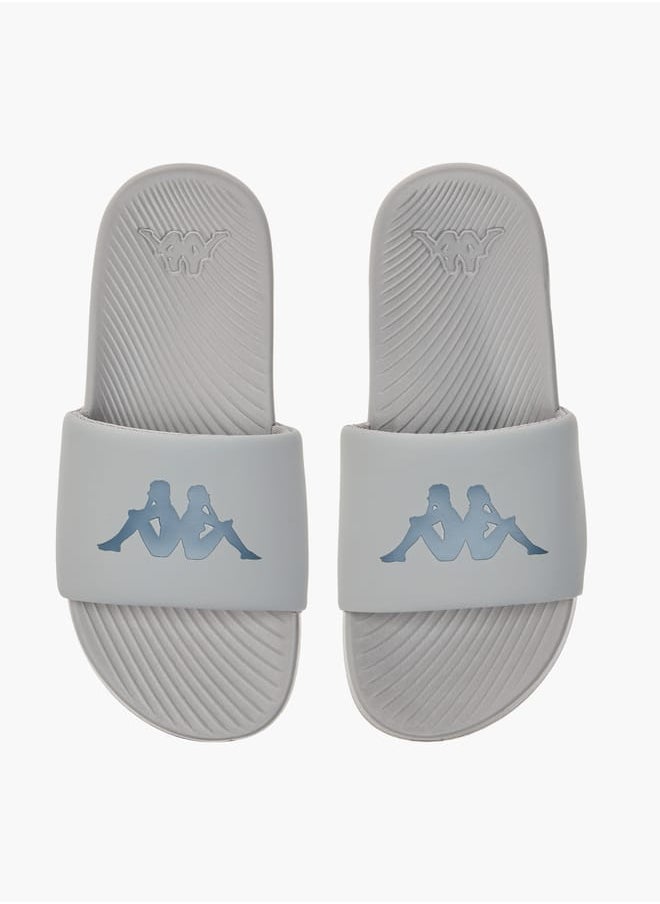 Kappa Boys' Logo Print Slip-On Slides  - Image 1
