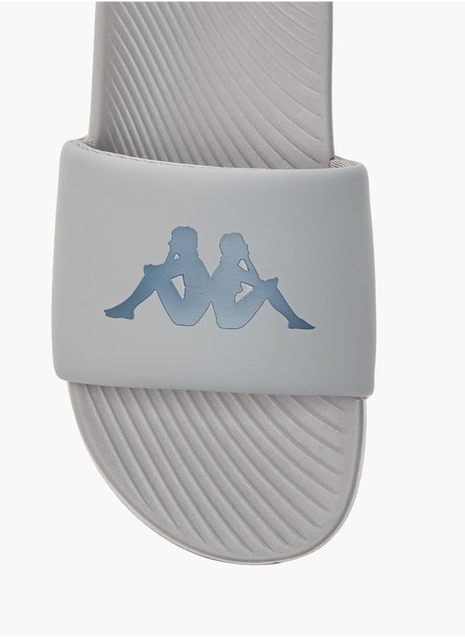 Kappa Boys' Logo Print Slip-On Slides  - Image 3